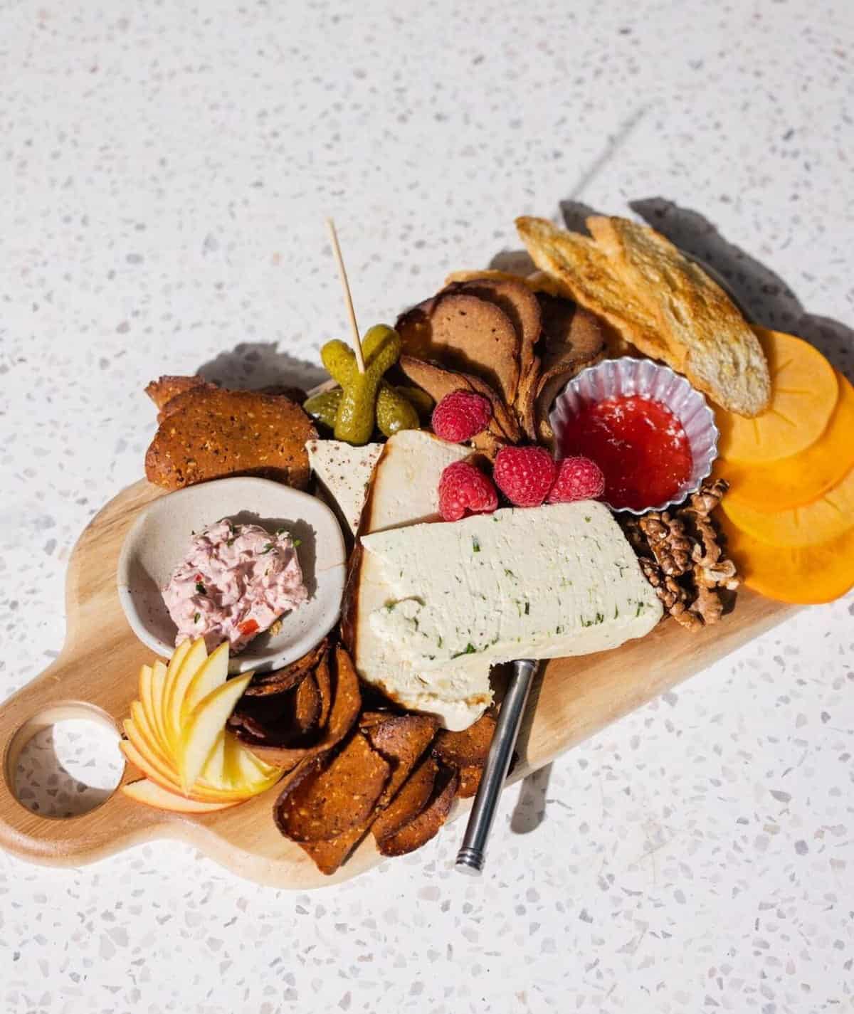 A vegan charcuterie from Fortune in Portland.