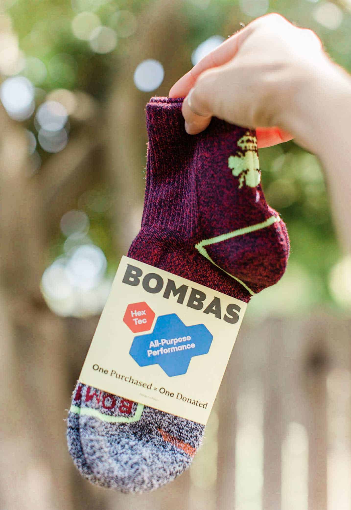 Bombas Wool Free Vegan Hiking Socks