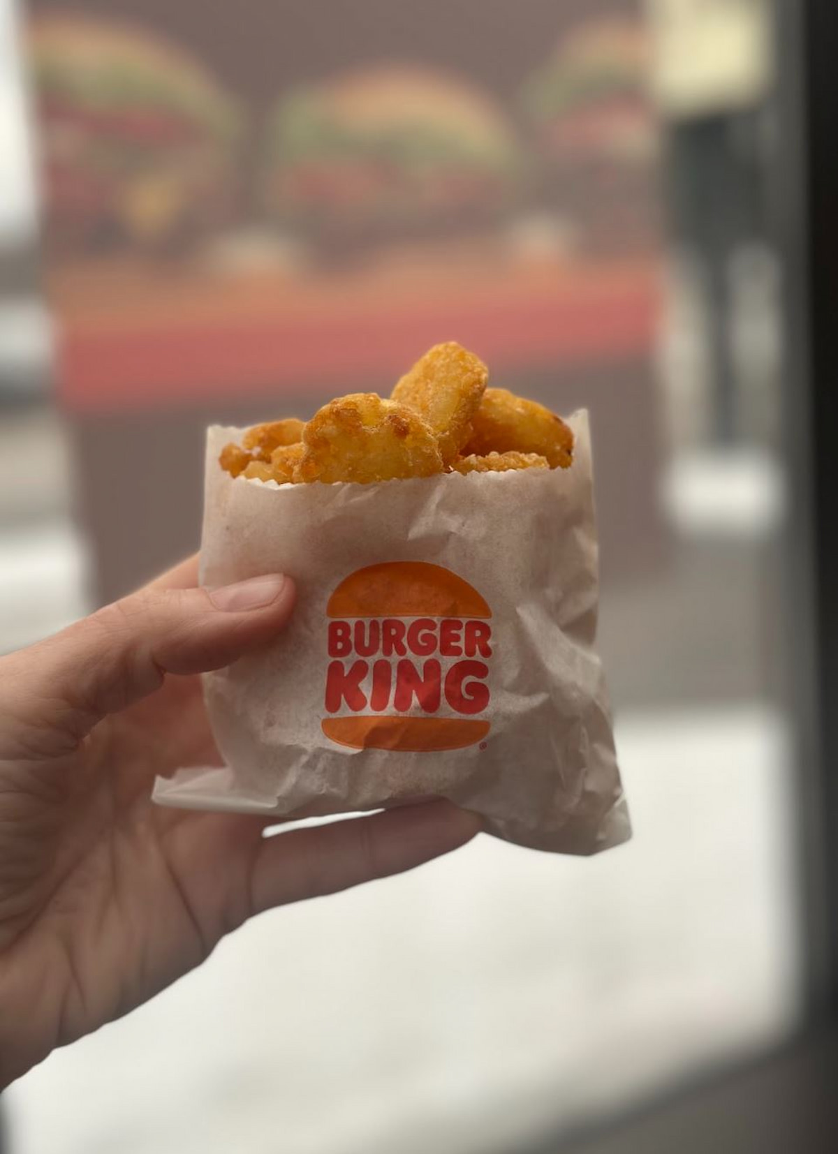 A package of vegan hash browns from Burger King.