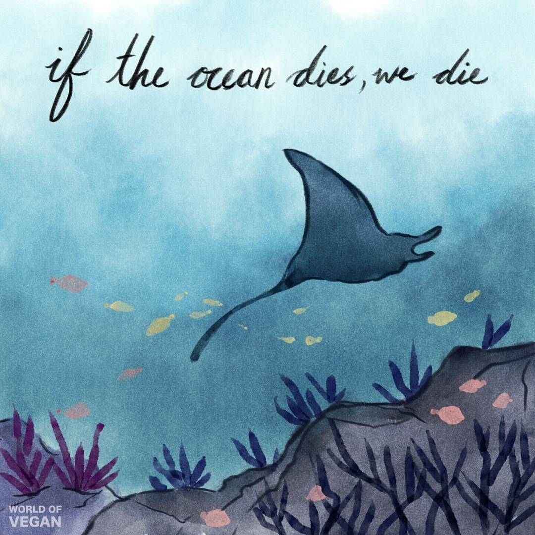 "If The Ocean Dies, We Die" | World of Vegan Art