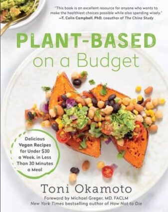 plant based on a budget cookbook cover