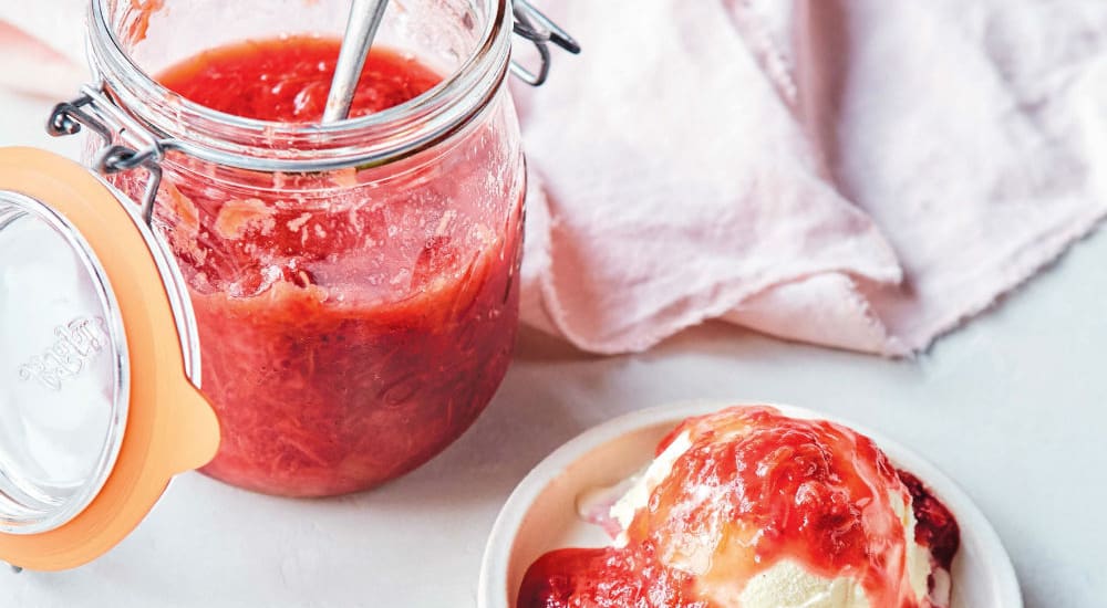 Super Easy Strawberry Rhubarb Compote—In a Pressure Cooker!
