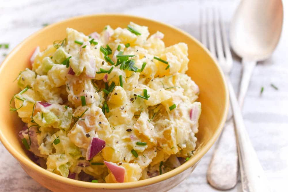 Vegan Potato Salad Recipe | World of Vegan | #vegan #potatoes #salad #picnic #barbecue #easy #glutenfree #worldofvegan